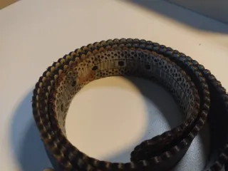 Cintura donna con fibbia a cuore dorata