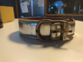 Cintura donna con fibbia a cuore dorata