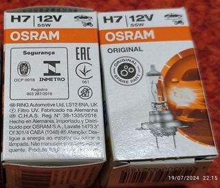 Bombillas H7 OSRAM 12V 55W (2 unidades)