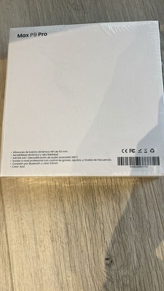 Cascos Max P9 Pro Azul/Plata