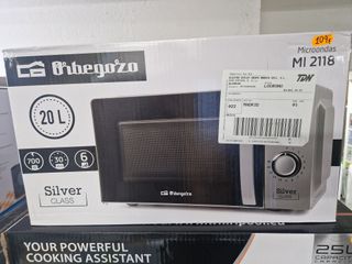 MICROONDAS INOX ORBEGOZO 20L