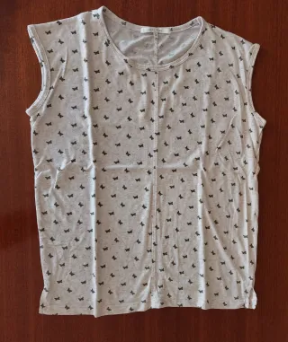 Camiseta mariposas manga corta talla S