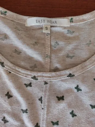 Camiseta mariposas manga corta talla S
