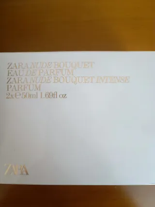 Perfume " NUDE BOUQUET+ INTENSE " 2× 50 ML. ZARA.