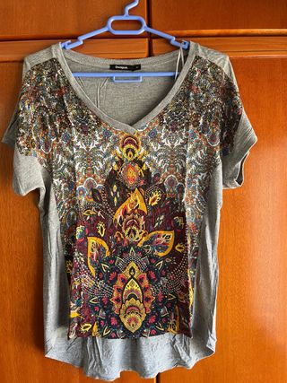 Camiseta Desigual M Estampado Floral
