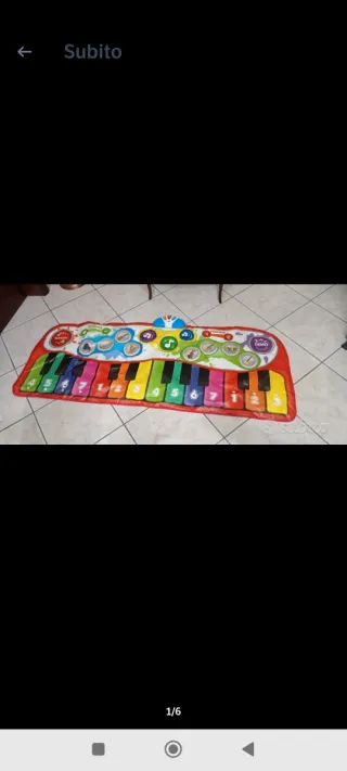 Tappetino pianoforte interattivo senza scatola ori