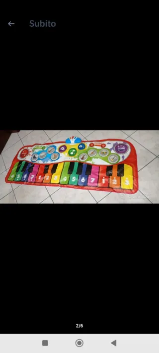 Tappetino pianoforte interattivo senza scatola ori