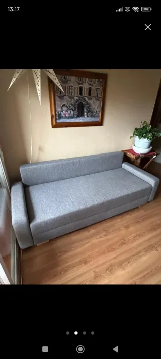 Divano letto grigio Ikea