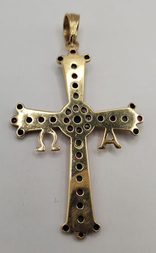 Cruz Asturias Circ de oro 18k, 5,84gr, Ref. O-334.