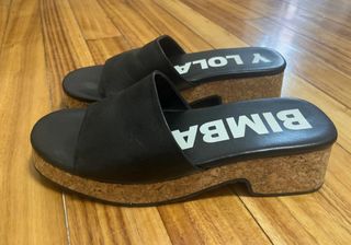 Bimba y Lola Sandalias Negras Plataforma