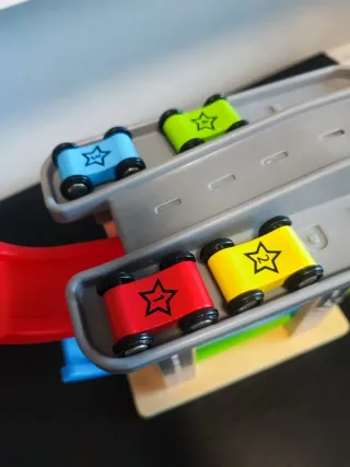 Pista de carreras de madera