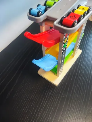 Pista de carreras de madera