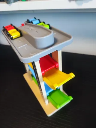 Pista de carreras de madera