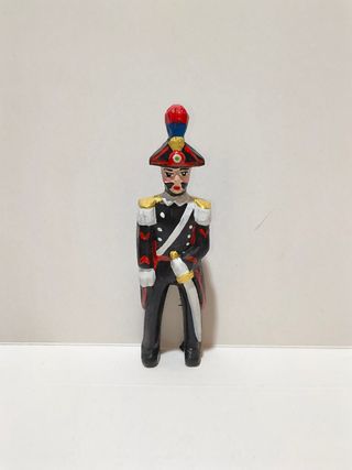 Carabiniere in legno dipinto a mano 14 cm