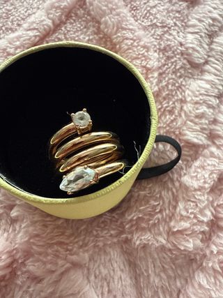 Anillo Tous Original Ajustable Dorado