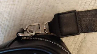 Borsa uomo nera con portamonete