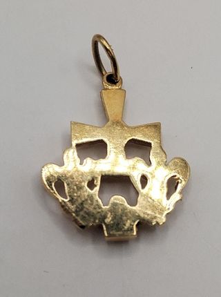 Cruz Ángeles Oviedo de oro 18k, 3,11gr, Ref. O-335