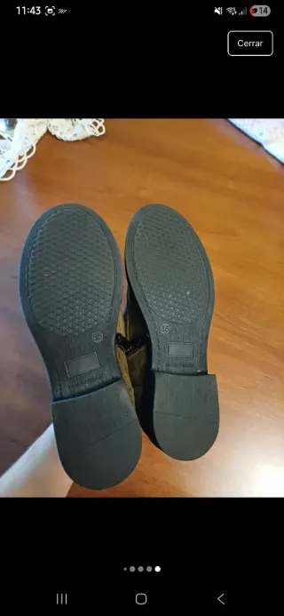 Botines de ante verde