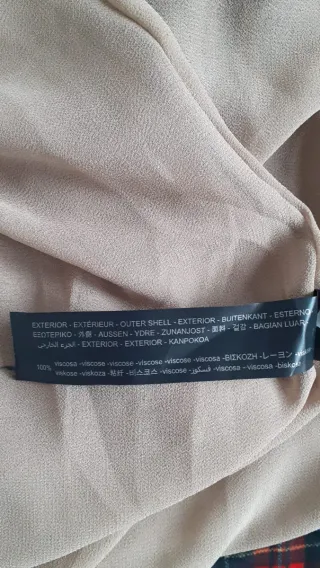 Falda Zara marrón estampada