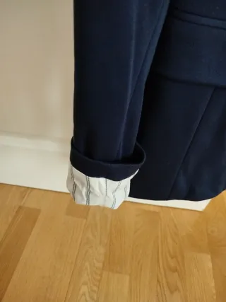 Blazer Stradivarius Azul Marino Talla S