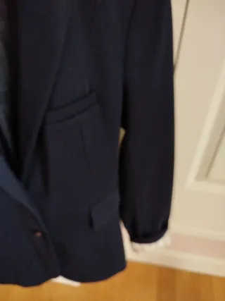 Blazer Stradivarius Azul Marino Talla S