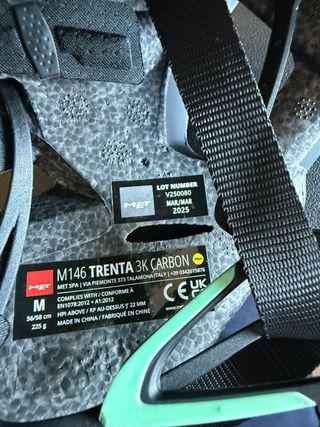 Casco MET Trenta 3K Carbon Blanco