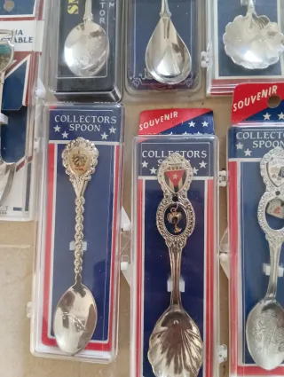 9 Cucharillas Coleccionables Souvenir