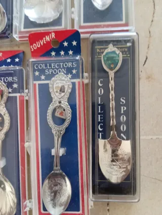 9 Cucharillas Coleccionables Souvenir