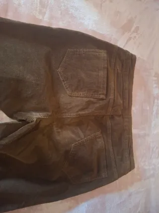 Pantalón de algodón marrón