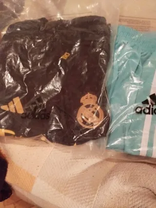 Conjunto Deportivo Adidas Negro y Turquesa