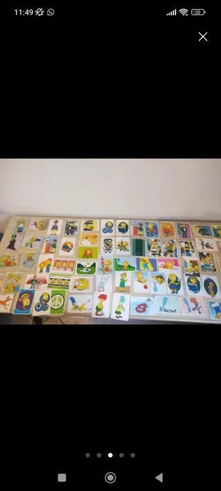 Lote 22 Tazos y 50 Cromos Los Simpsons