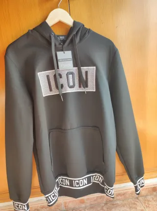 Sudadera Negra ICON con capucha