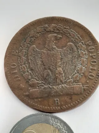 Moneta 3 Baiocchi 1849 Seconda Repubblica