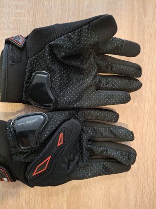 Guantes Moto KEMIMOTO Negros y Rojos