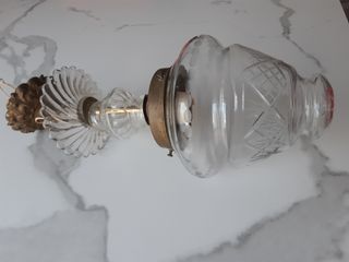 Lámpara de cristal antigua