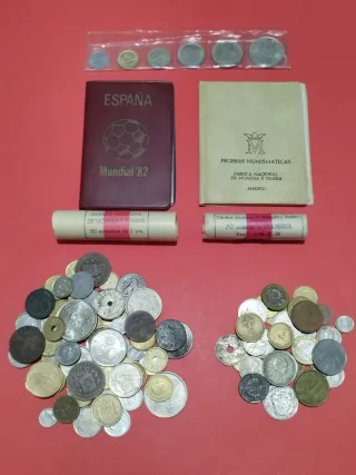 Lote monedas españolas y extranjeras