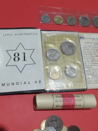 Lote monedas españolas y extranjeras
