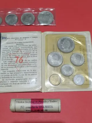 Lote monedas españolas y extranjeras