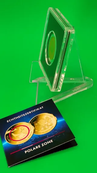 Moneta d'oro 24k Wappen Sachsen