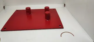 Piastra piega ferro per costruzione rossa