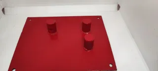 Piastra piega ferro per costruzione rossa