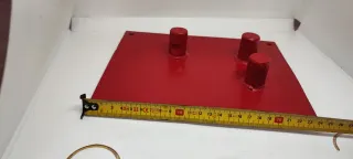 Piastra piega ferro per costruzione rossa