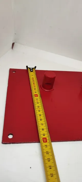 Piastra piega ferro per costruzione rossa