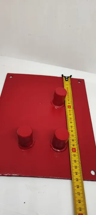 Piastra piega ferro per costruzione rossa