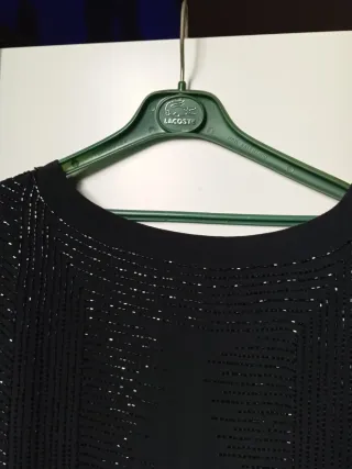 Vestido Mango fiesta lentejuelas negro