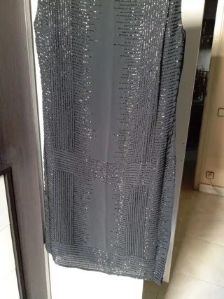 Vestido Mango fiesta lentejuelas negro