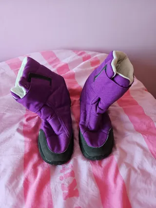 Botas descansos Quechua Talla 35 Morado/Negro
