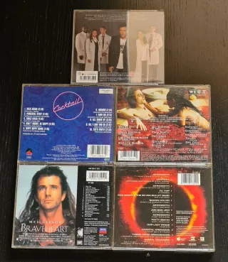 CDs Bandas Sonoras Originales House, Braveheart...