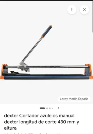 Cortador de azulejos manual Dexter 430mm