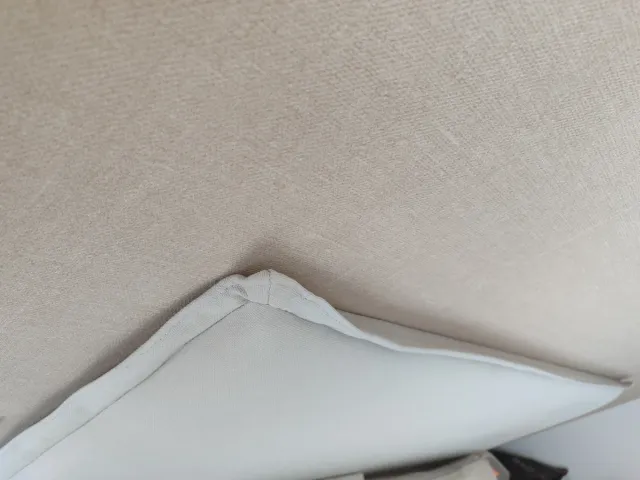 Cabecero de tela gris 166cmx125cmx6cm